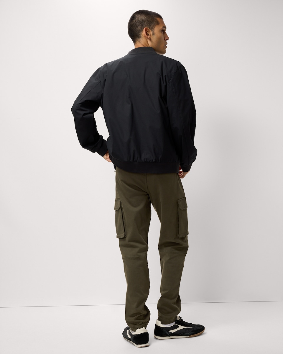 image 1 of F&F Cotton Rich Cuffed Cargo Trousers in Khaki