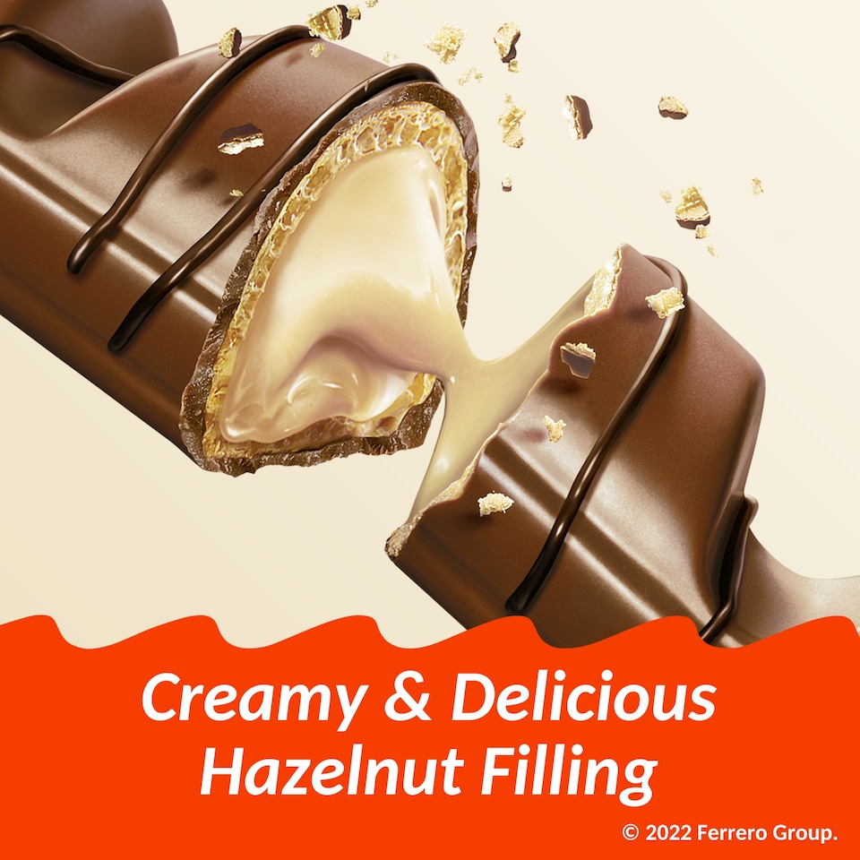 image 1 of Kinder Bueno Milk & Hazelnut Chocolate Bars Multipack 3 X 43g