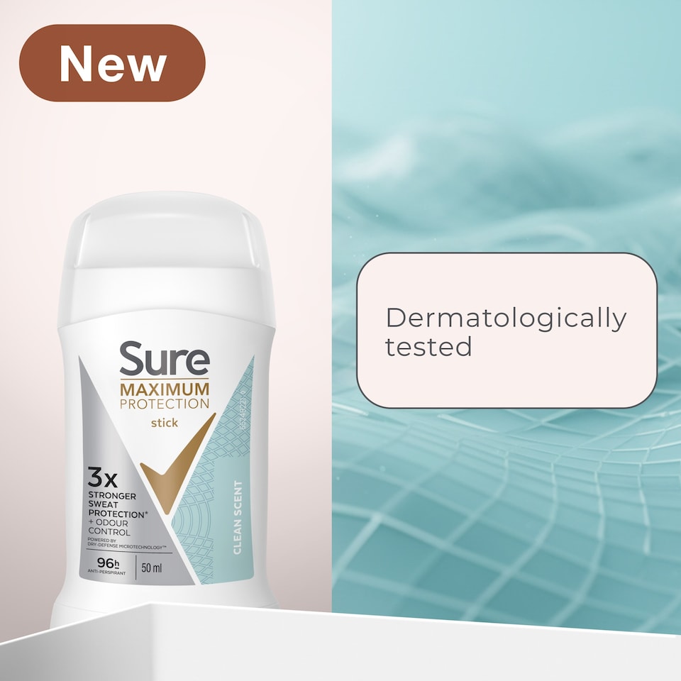 image 1 of Sure Women Clean Scent 96h Maximum Protection odour control Antiperspirant Deodorant Stick 50ml