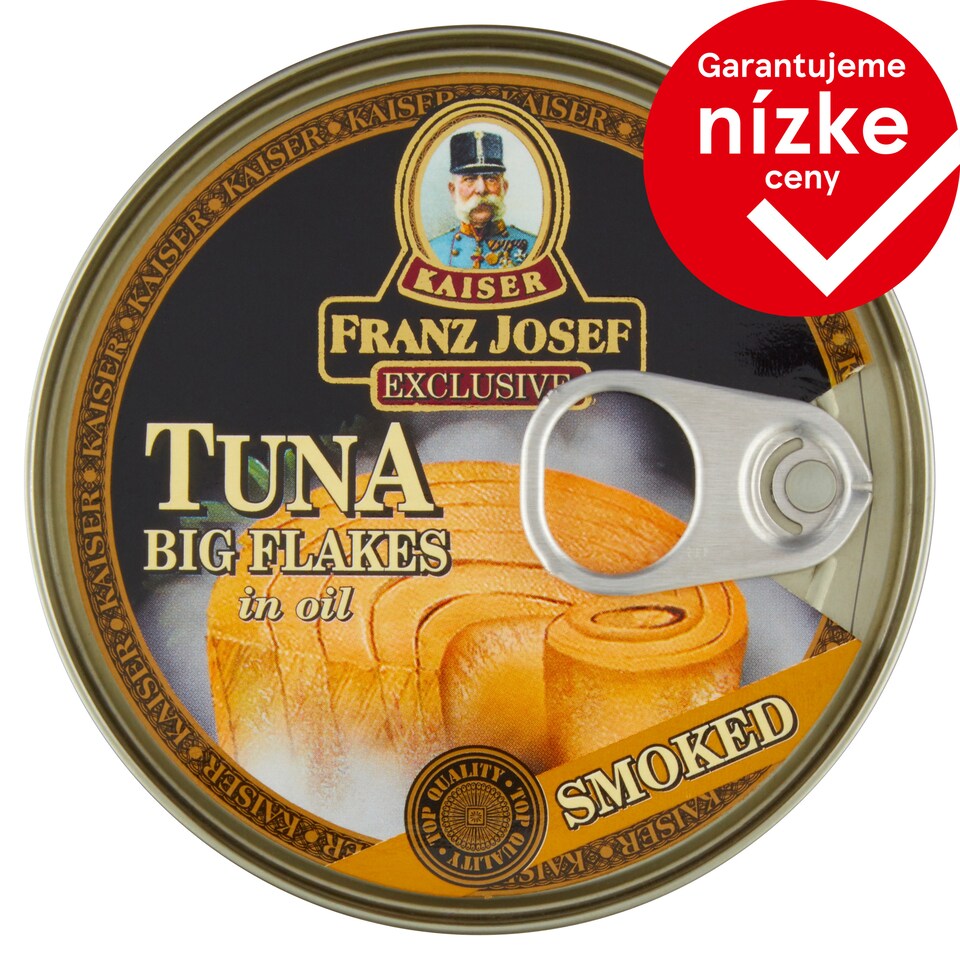Franz Josef Kaiser Exclusive Tuniak kúsky v slnečnicovom oleji s údenou príchuťou 170 g