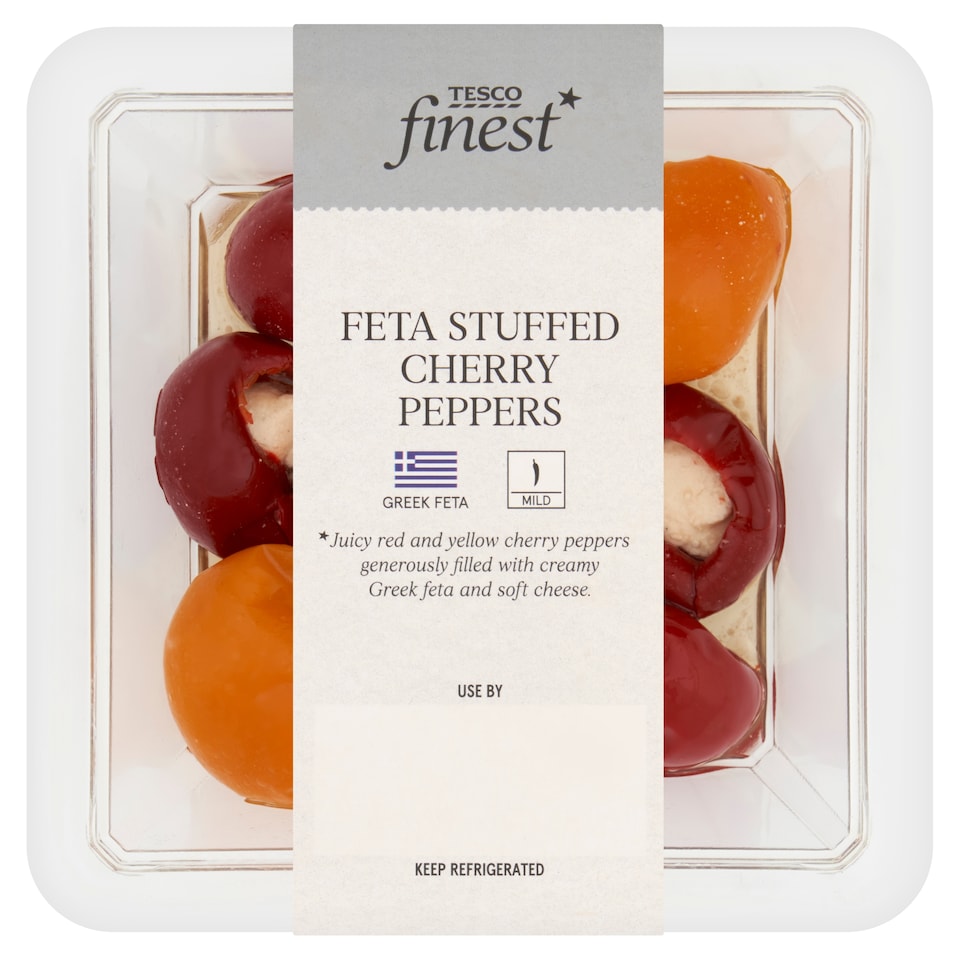 Tesco Finest Feta Stuffed Cherry Peppers 130G