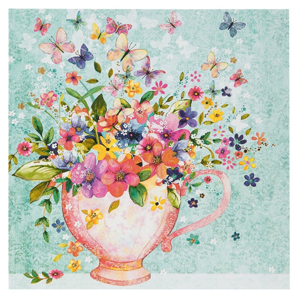 Camden Graphics Blank Card Vase Of Flowers Tesco Groceries