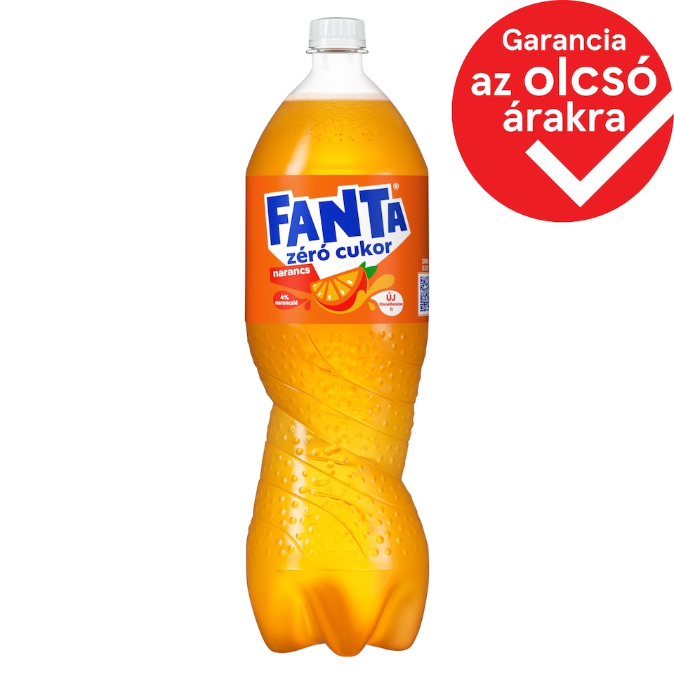 Fanta Zero Sugar Energy-Free Orange-Flavoured Carbonated Soft Drink with Sweeteners 1,75 l