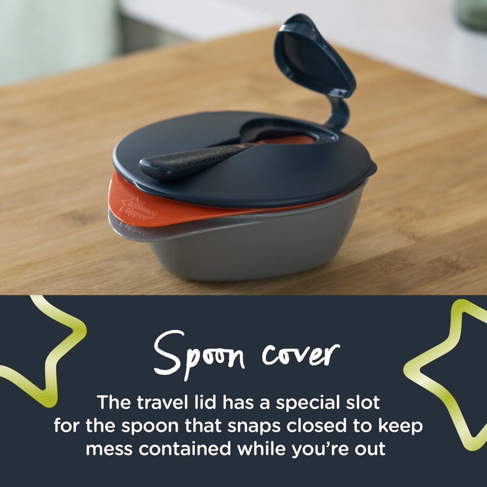 image 1 of Tommee Tippee Explora Easy Scoop Feeding 2 Bowls & 1 Lid