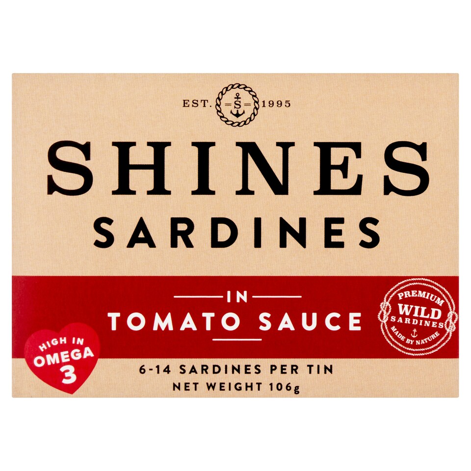Shines Irish Sardines In Tomato Sauce 106G