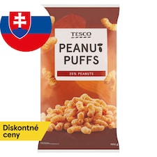 Tesco Extrudovaný výrobok z kukuričnej krupice s praženými arašidmi solený 100 g