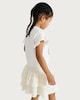 image 2 of F&F Girls 2-Piece Pure Cotton Heart T-Shirt and Skirt Set in Multi Black White