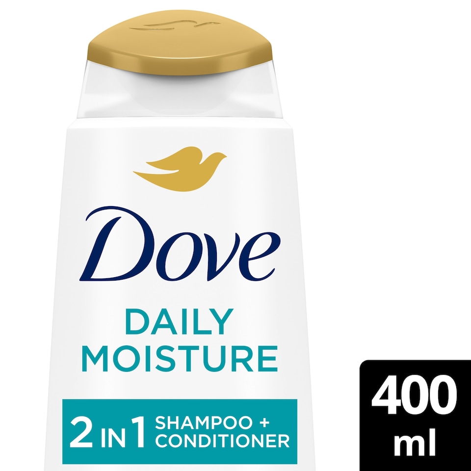 image 1 of Dove Daily Moisture 2 In 1 Shampoo & Conditioner 400Ml