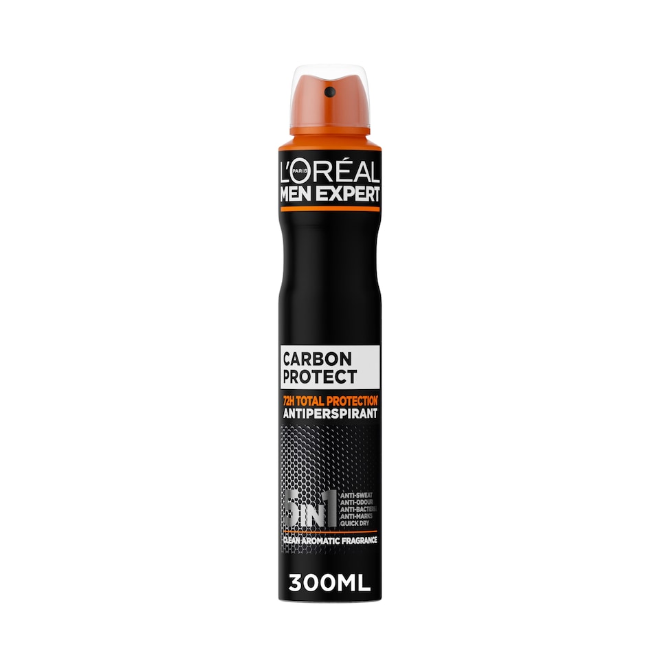image 1 of L'Oreal Men Expert Carbon Protect Antiperspirant Spray Deodorant XXL 300ml