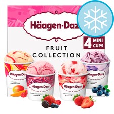 Haagen-Dazs Fruit Mini Cups Ice Cream 4X95ml
