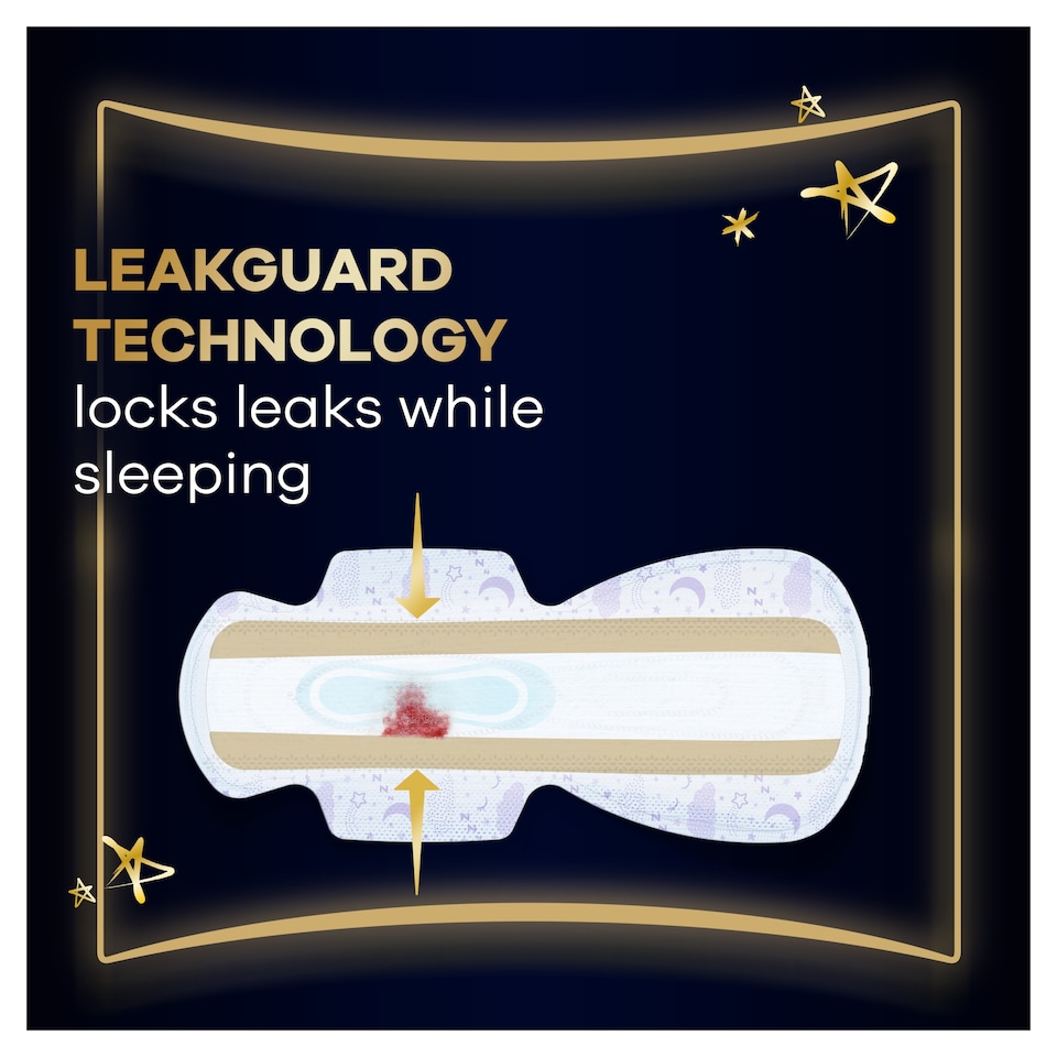 obrázok 1 z Always Ultra Secure Night hygienické vložky (veľkosť 4) vložky s krídelkami 6 ks]