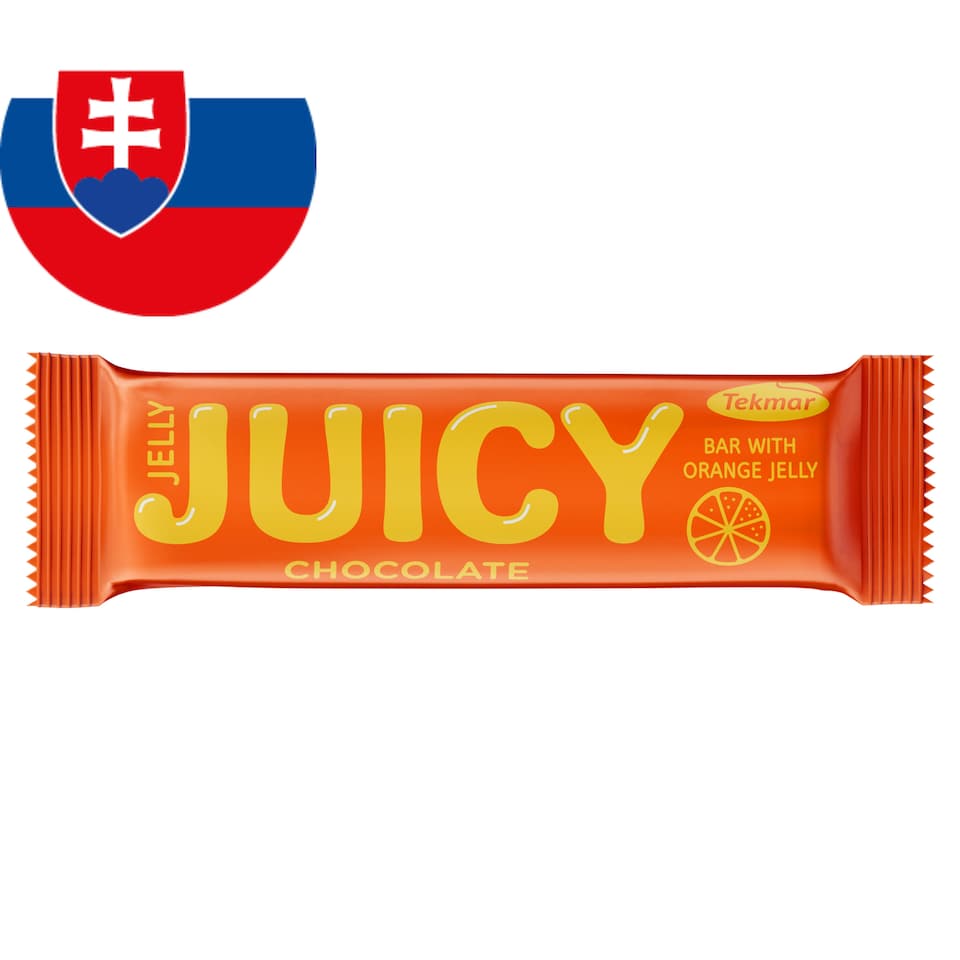 Tekmar Juicy Bar with Orange Jelly in Dark Chocolate 40 g