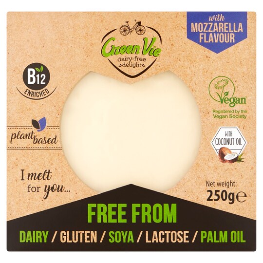 Green Vie Vegan Mozzarella Flavour Block 250g - Tesco Groceries