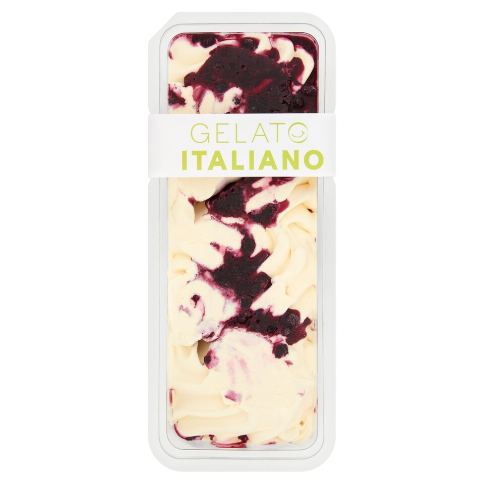 Gelato Italiano Madagascar Vanilla Ice Cream with Blueberry 1000 ml