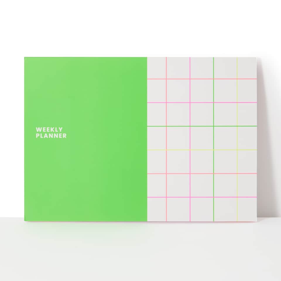 image 1 of Paperchase Neon Weekly Planner
