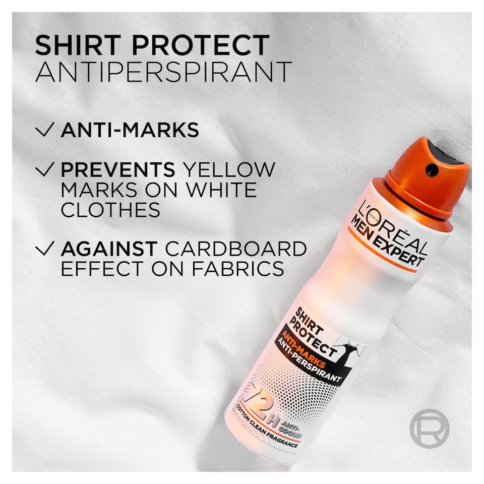 image 1 of L’Oreal Men Expert Shirt Protect 48 Hour Antiperspirant Deodorant 300Ml