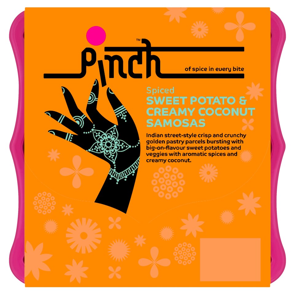 Pinch Spiced Sweet Potato & Creamy Coconut Samosas 108g