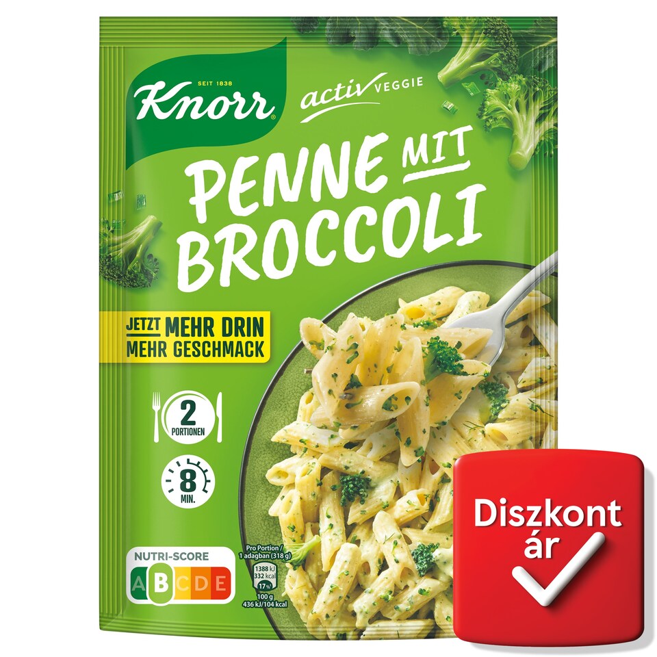 Knorr tészta brokkolis szószban 162 g