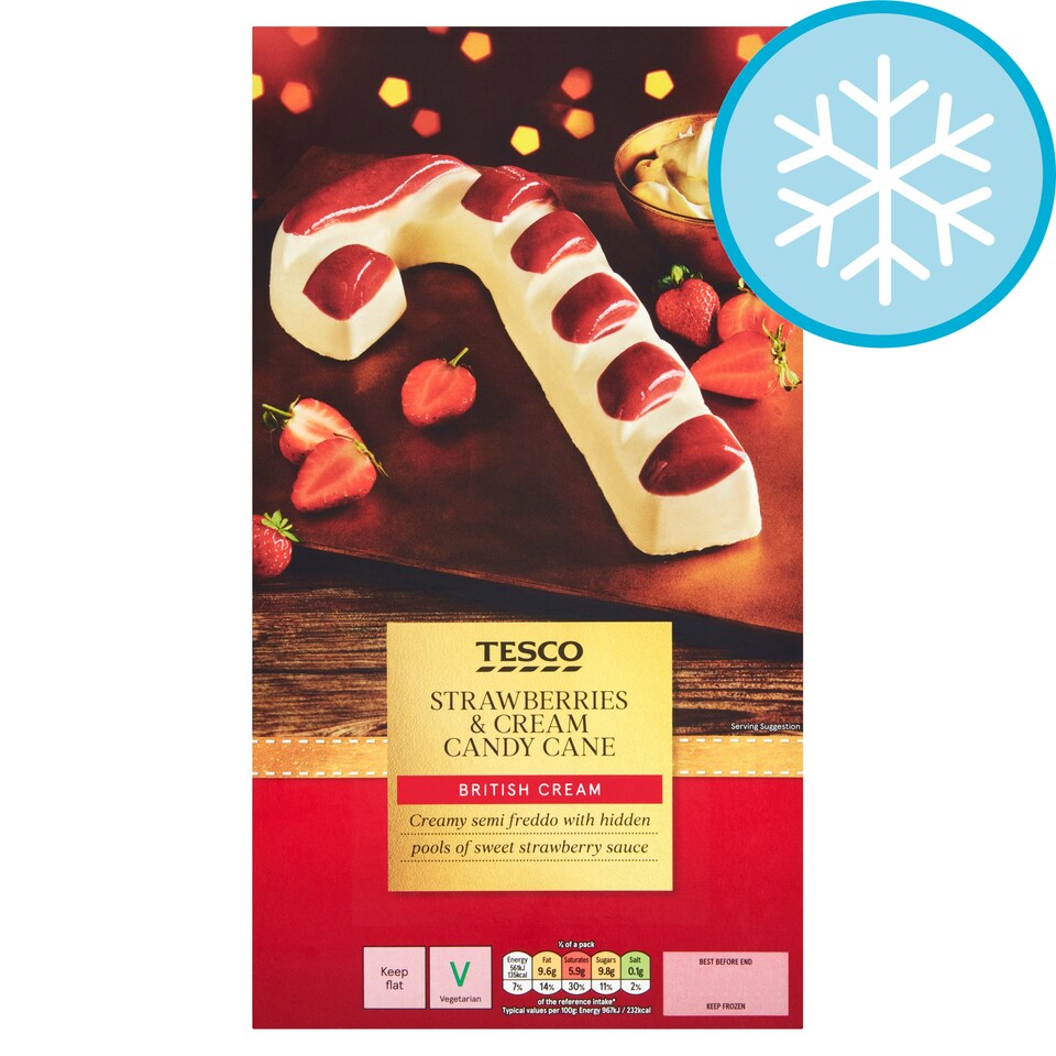 Tesco Strawberry Candy Cane 350G