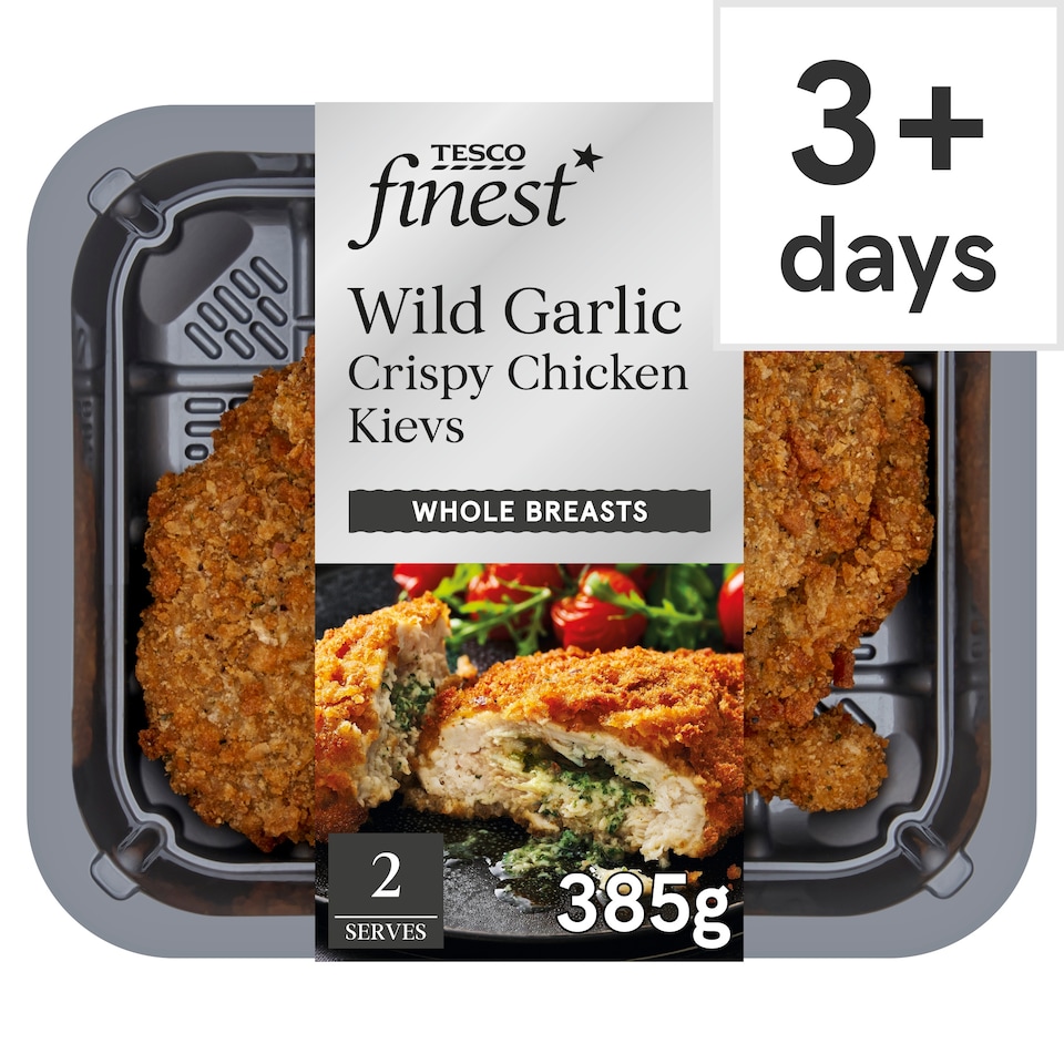 Tesco Finest Wild Garlic Chicken Kievs 385g