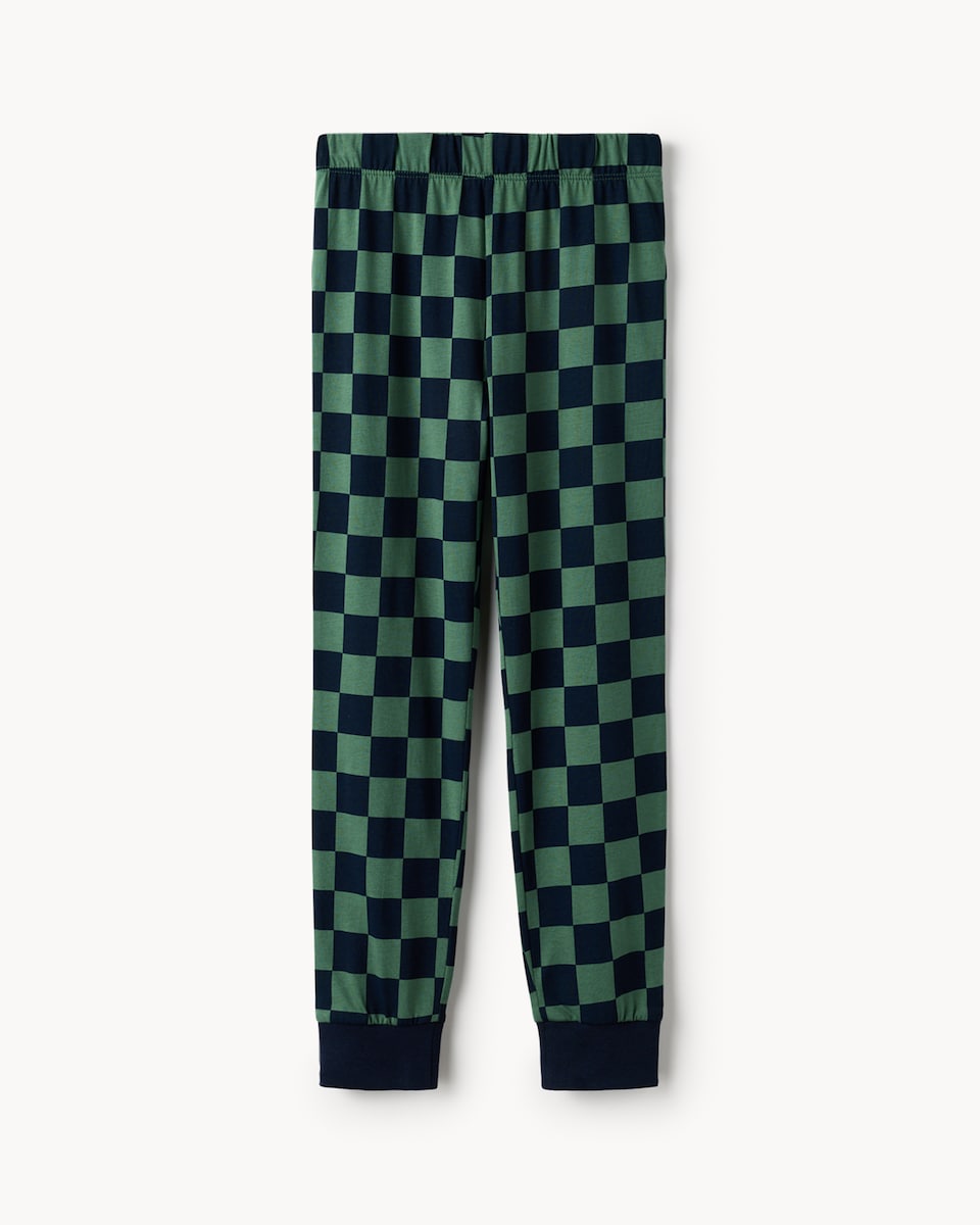 image 1 of F&F Boys Pure Cotton Printed Pyjama Set in Green