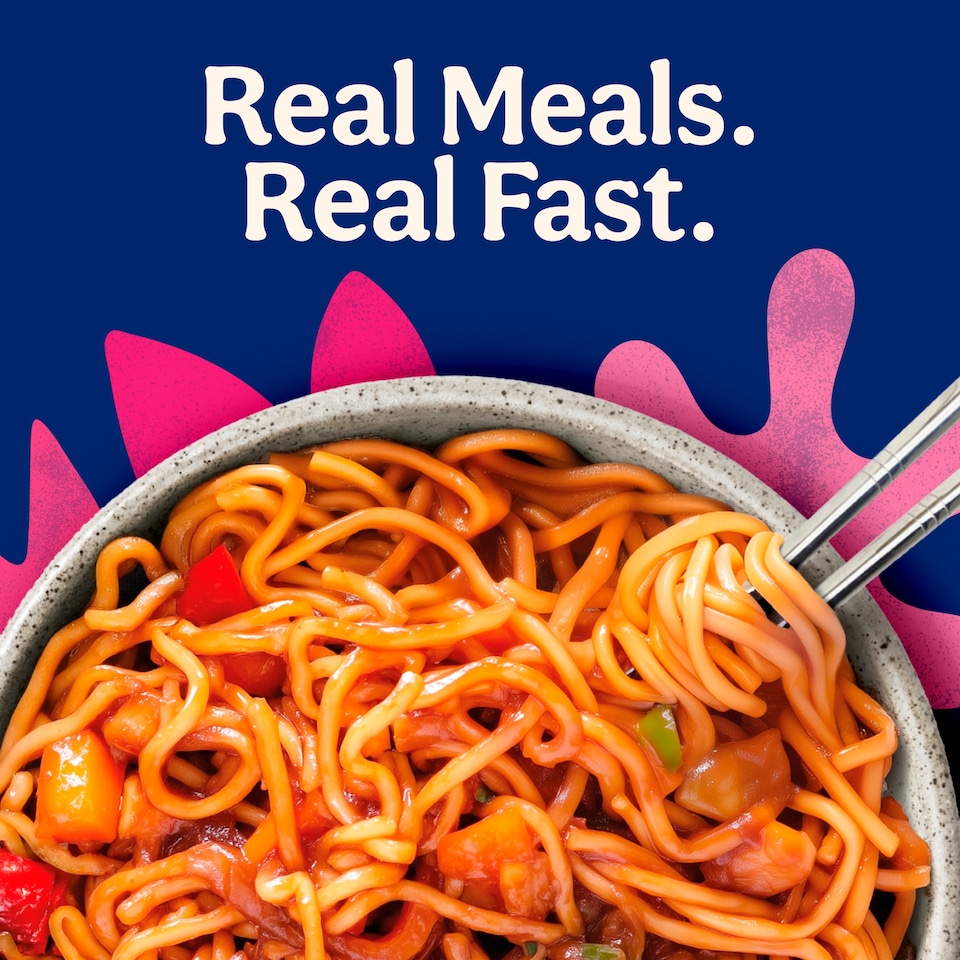 image 1 of Bens Original Street Food Thai Sweet Chilli Microwave Noodles Instant Meal 250g