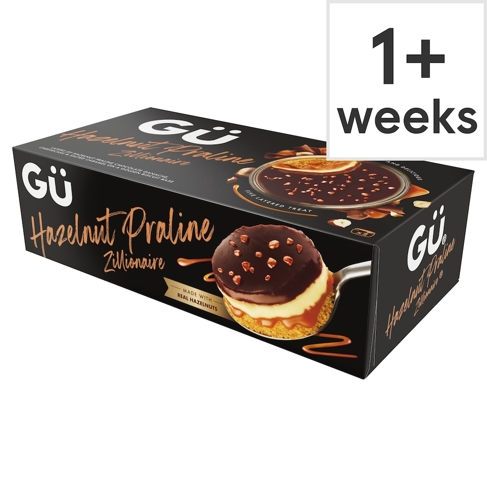 Gu Zillionaire Hazelnut Praline Cheesecakes 2x86.5g