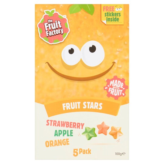 Fruit Factory Multi Fruit Stars 5 Pack 100G Tesco Groceries