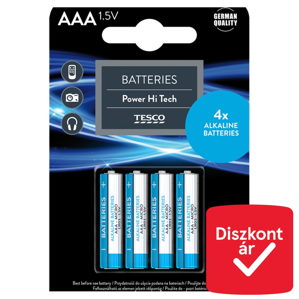 Tesco Hi Tech elem "AAA" 4 db