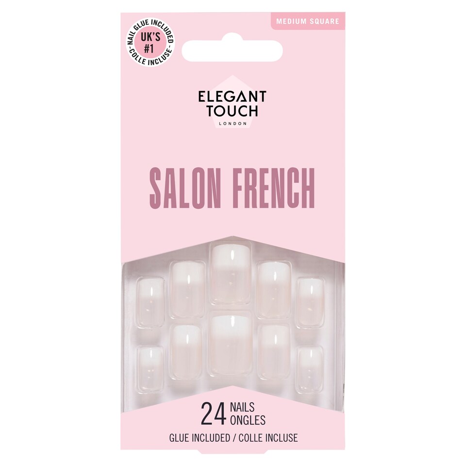 Elegant Touch Natural French Nails 103 Medium Pink