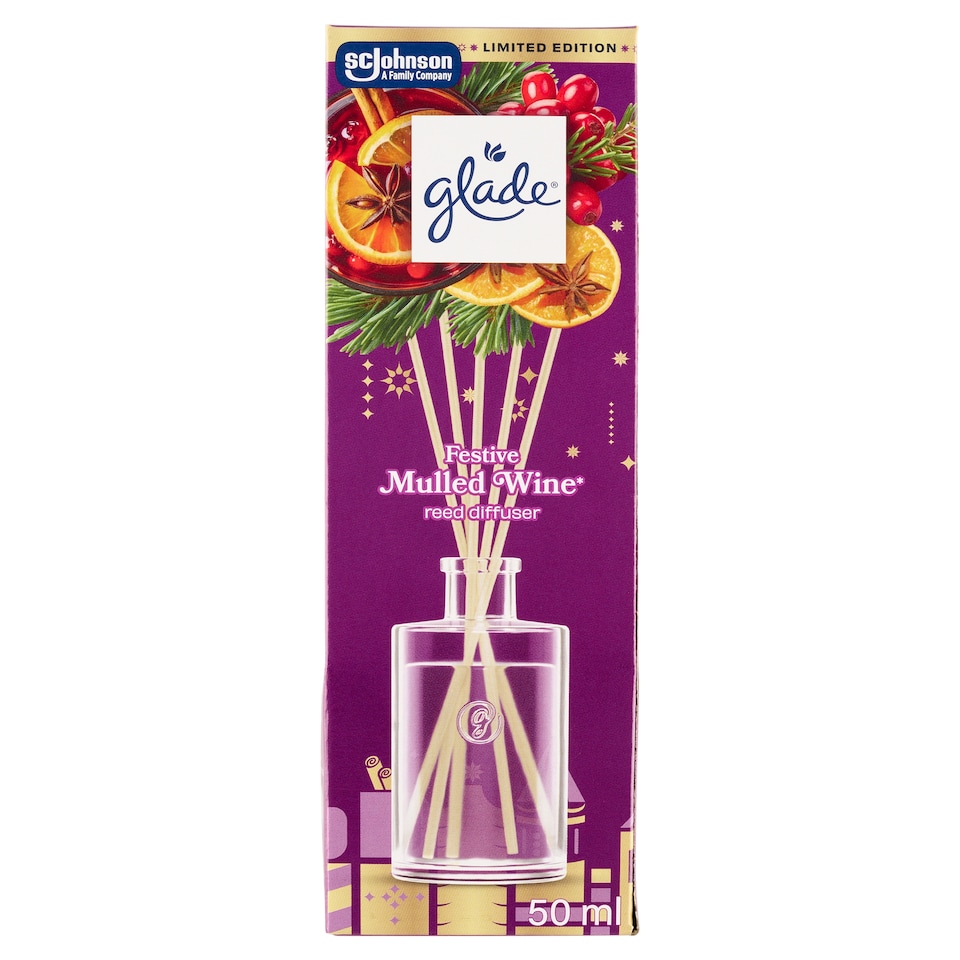 Obrázek 1 pro produkt Glade Festive Mulled Wine osvěžovač vzduchu vonné tyčinky 50ml