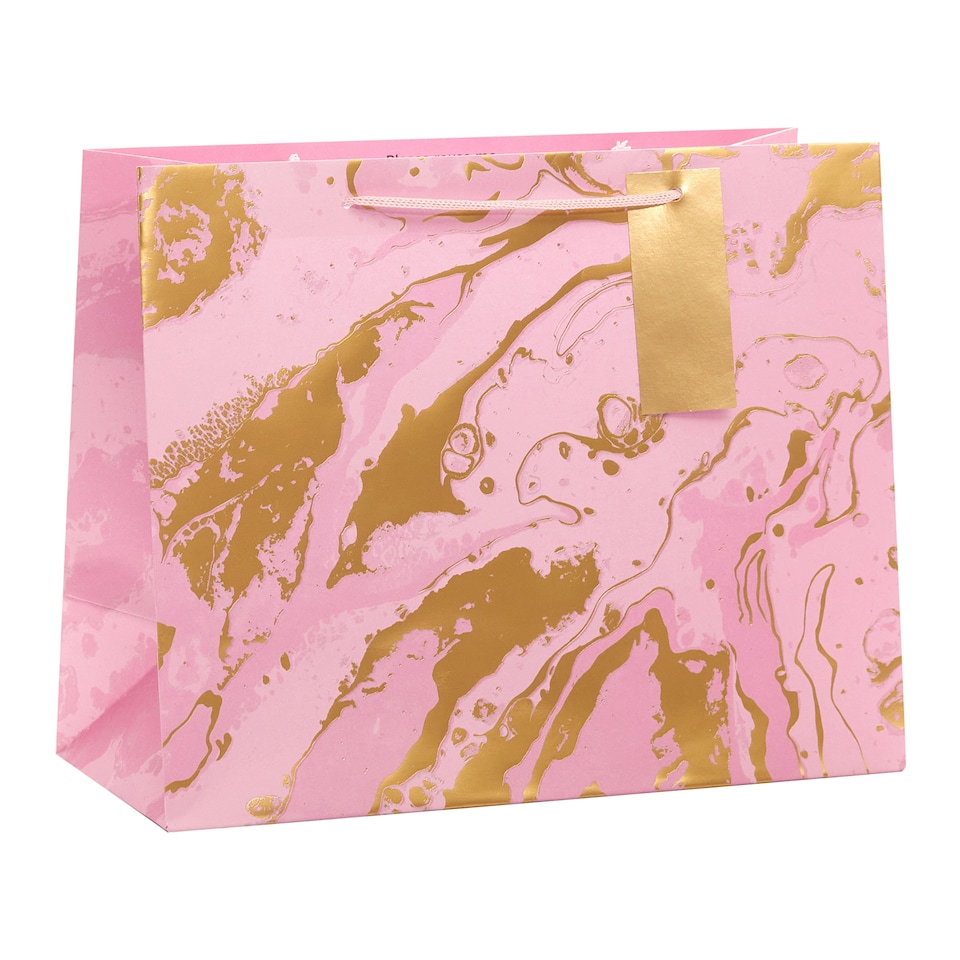 Tesco Pink Marble Large Bag