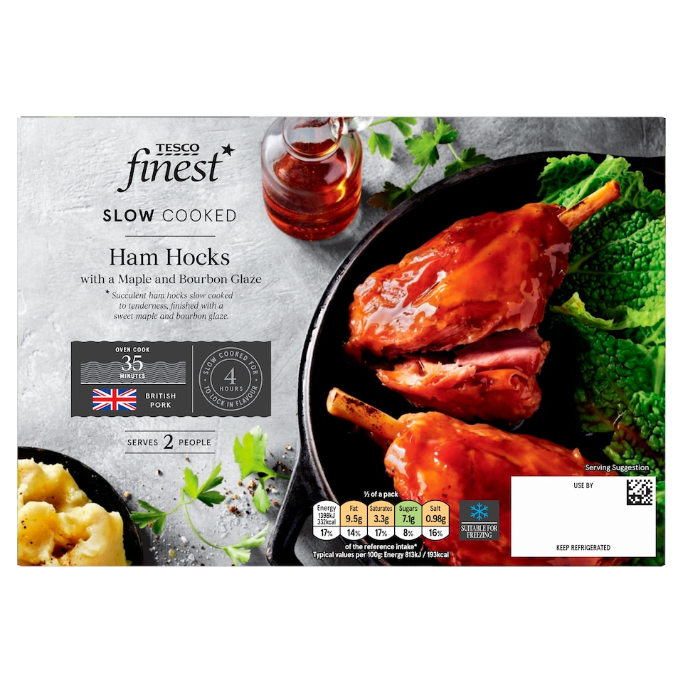 Tesco Finest Slow Cooked Ham Hocks with a Bourbon and Maple Glaze 525g