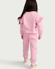 image 3 of F&F Girls Cotton Rich Heart Print Joggers in Pink