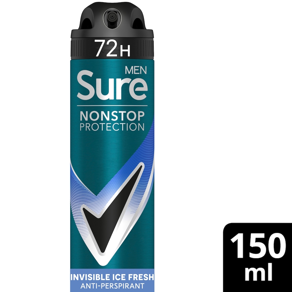 image 1 of Sure Men 72h Invisible Ice Fresh Antiperspirant Deodorant 150ml
