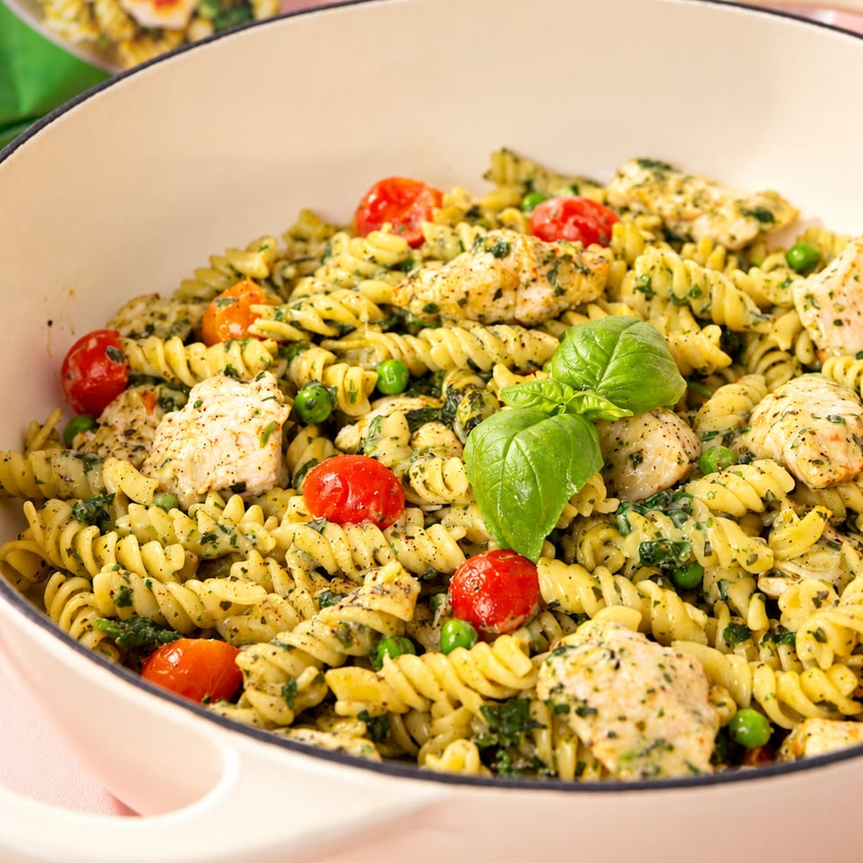 image 1 of The Gym Kitchen High Protein Pesto Chicken Pasta 700g
