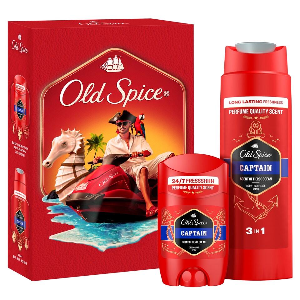 obrázok 1 z Old Spice Captain Darčeková Súprava: Tuhý Dezodorant A Sprchový Gél