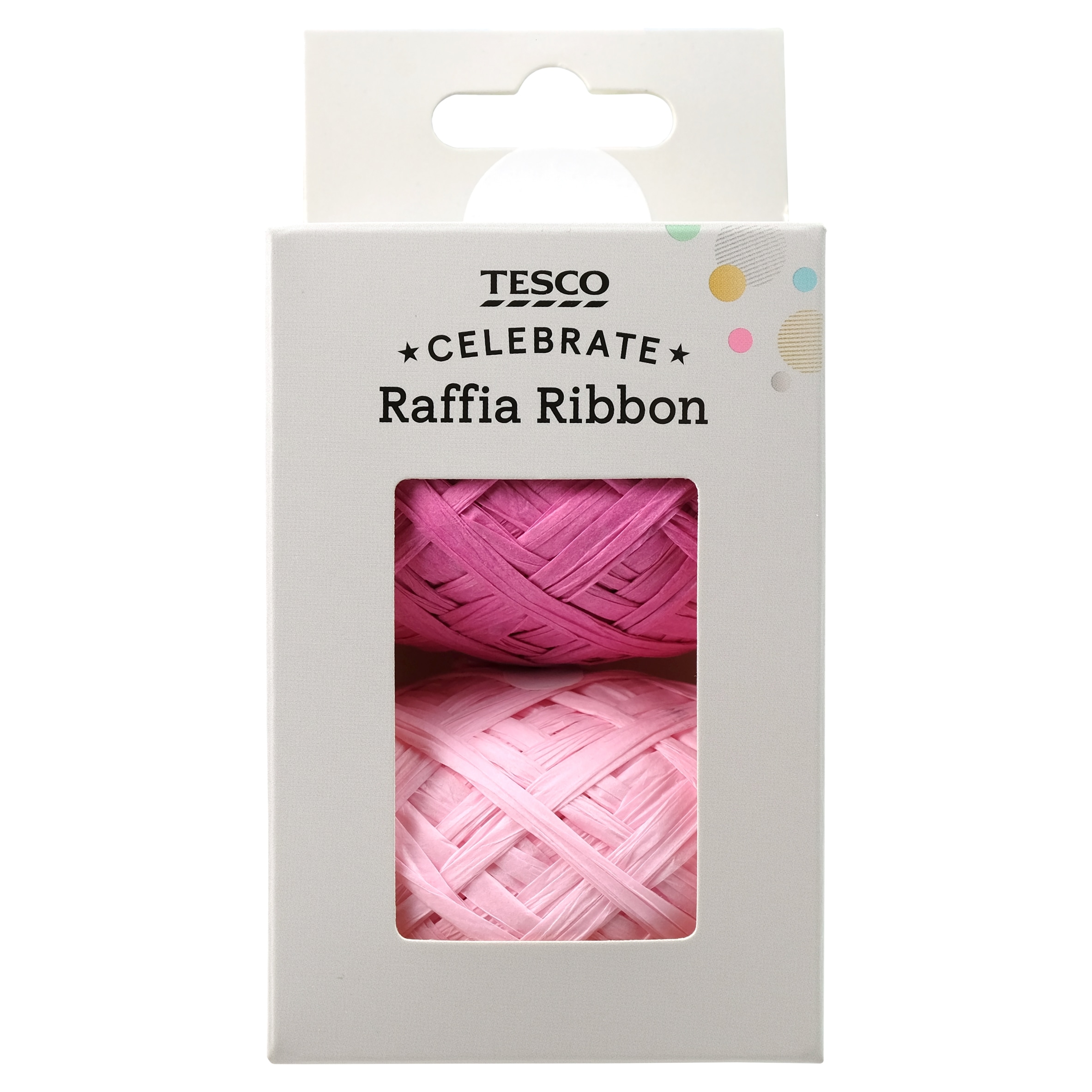 Tesco Pink Raffia 2 Pack