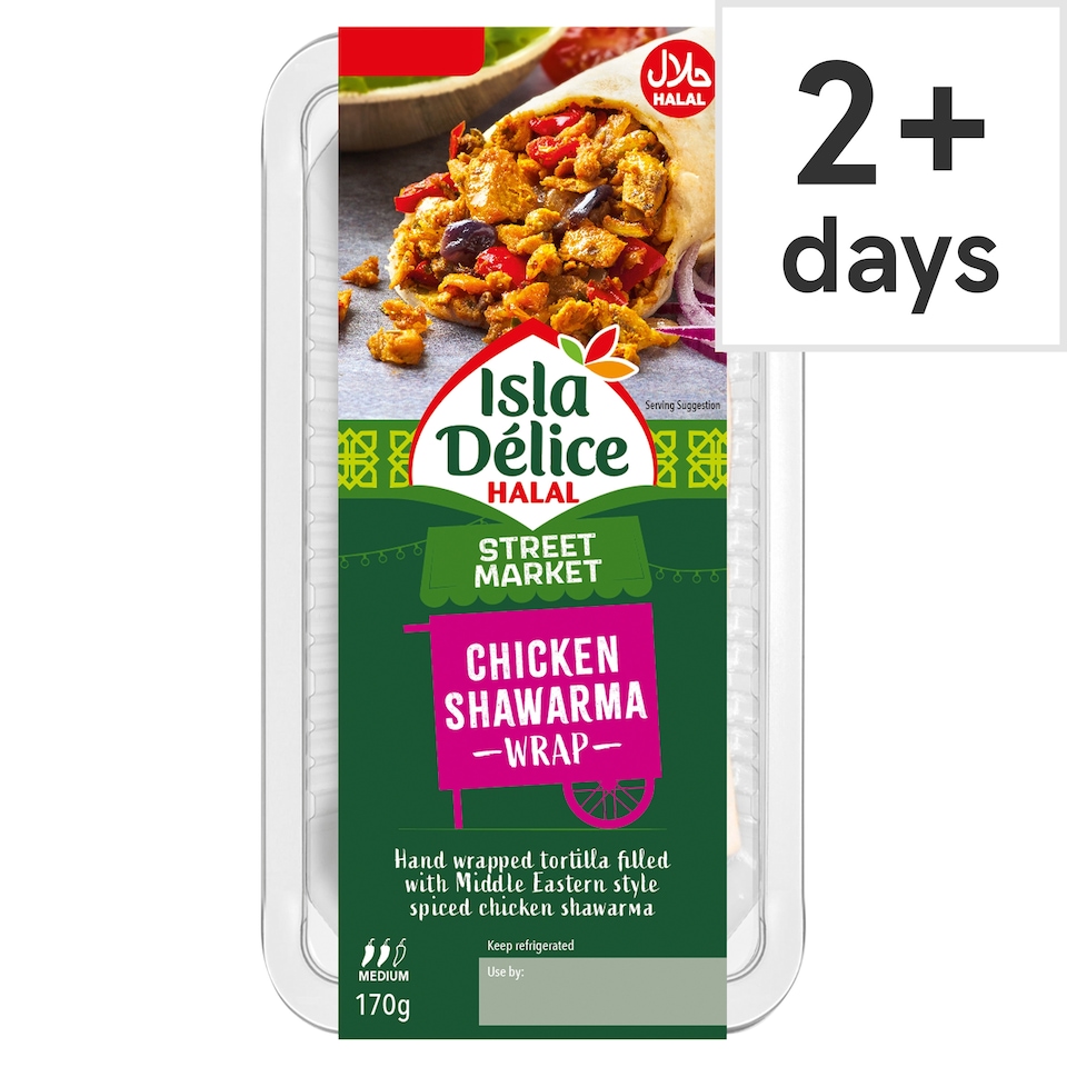 Isla Delice Halal Chicken Shawarma Wrap 170g