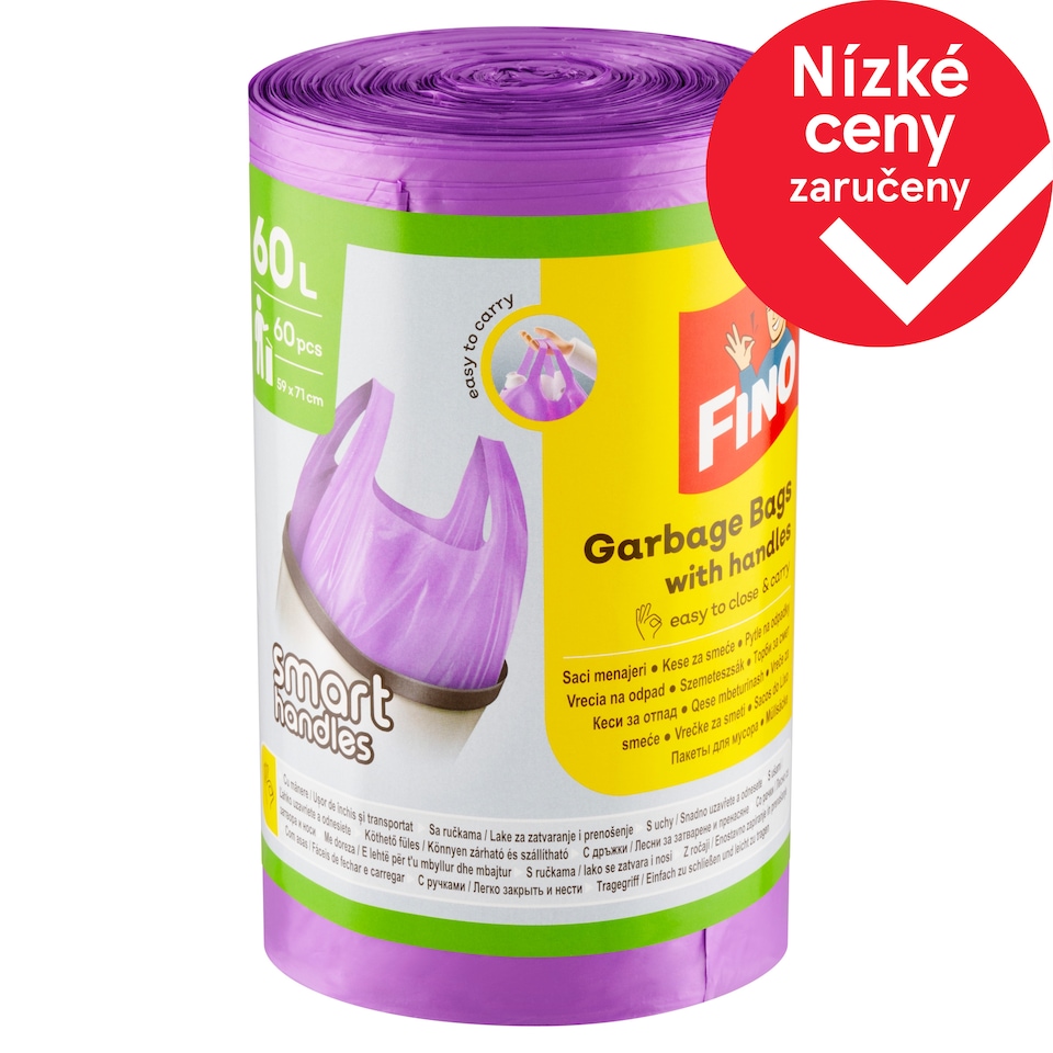 Fino Smart Handles pytle na odpadky 60l 60 ks