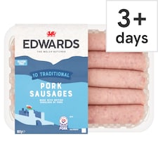Edwards Of Conwy Tradional Pork Sausages 667G(L)