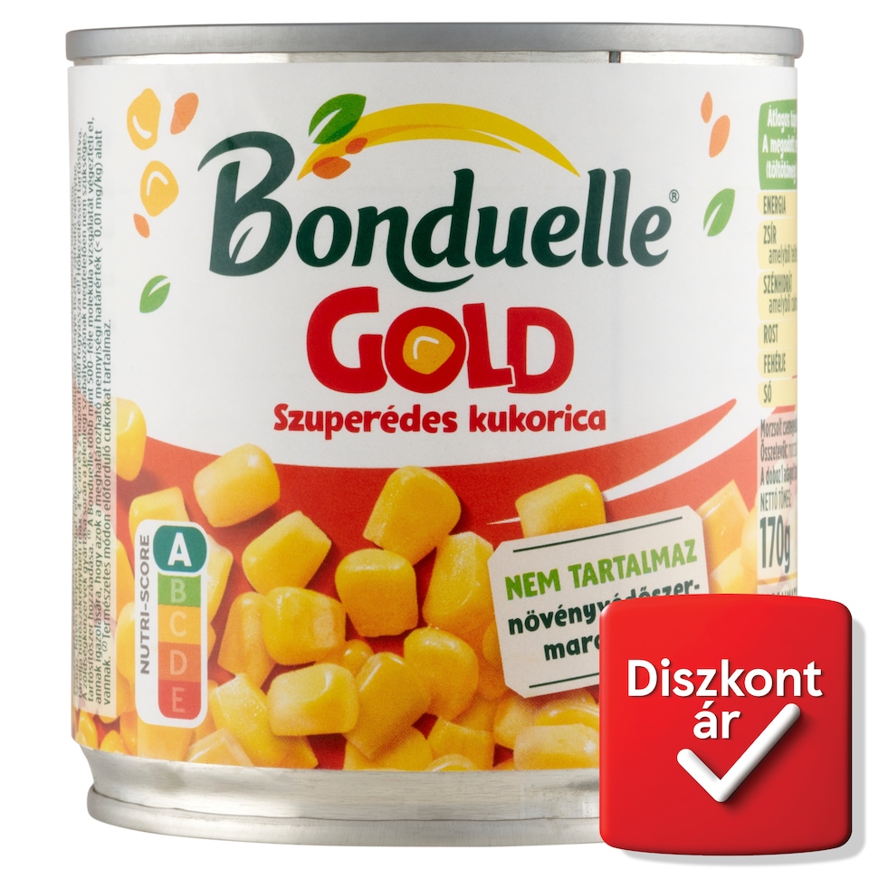 Bonduelle Gold szuperédes morzsolt csemegekukorica 170 g  1. kép