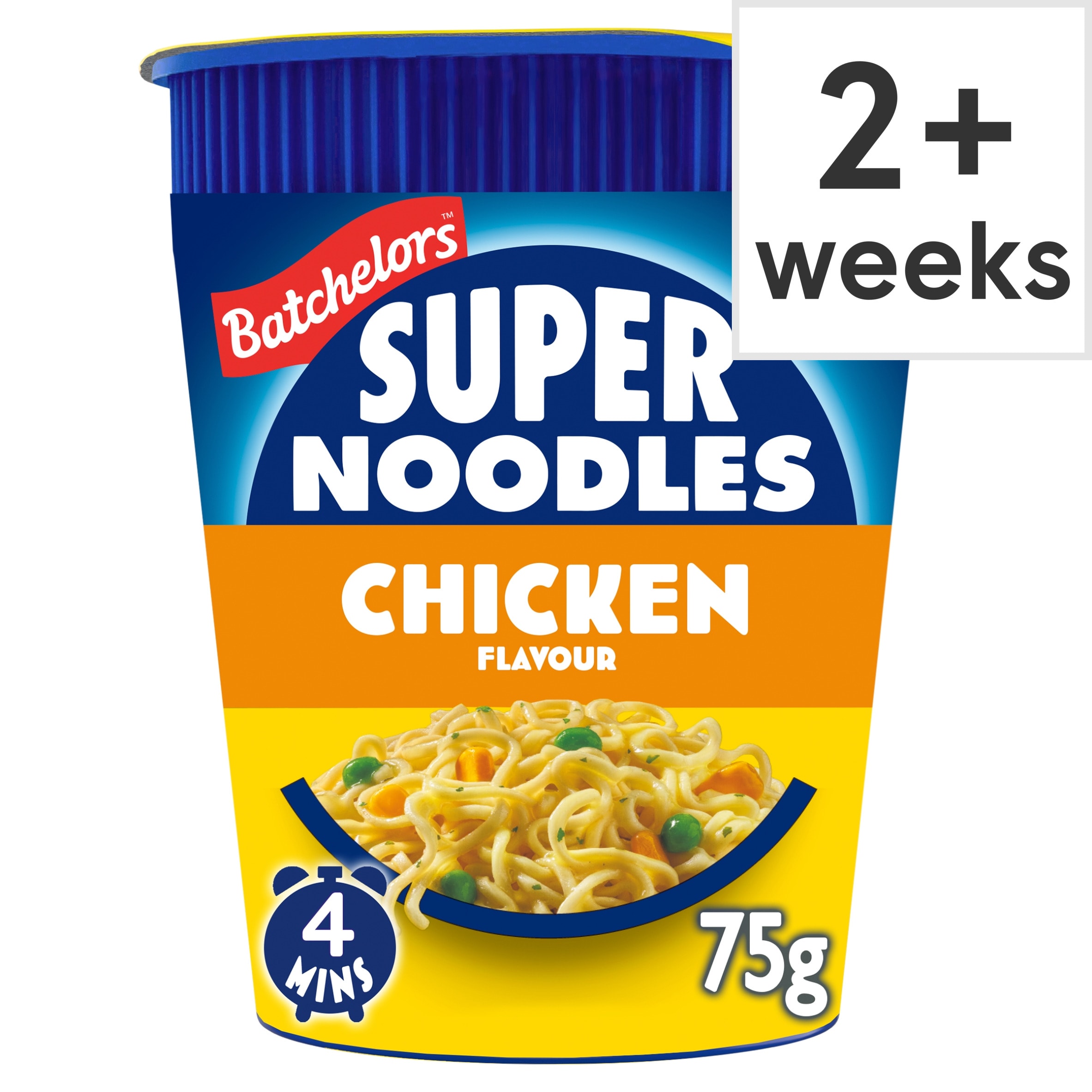 Batchelors Super Noodles Chicken Flavour Noodle Pot Snack 75g