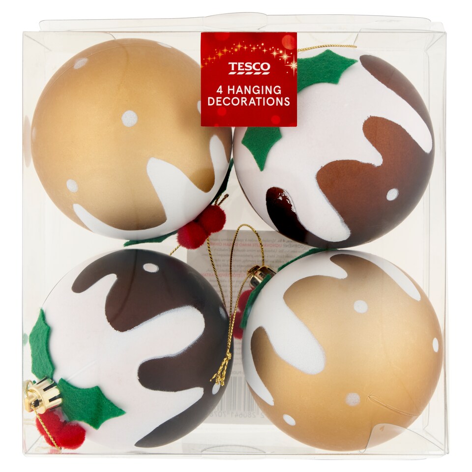 Tesco Painted Pudding függődísz 4 db