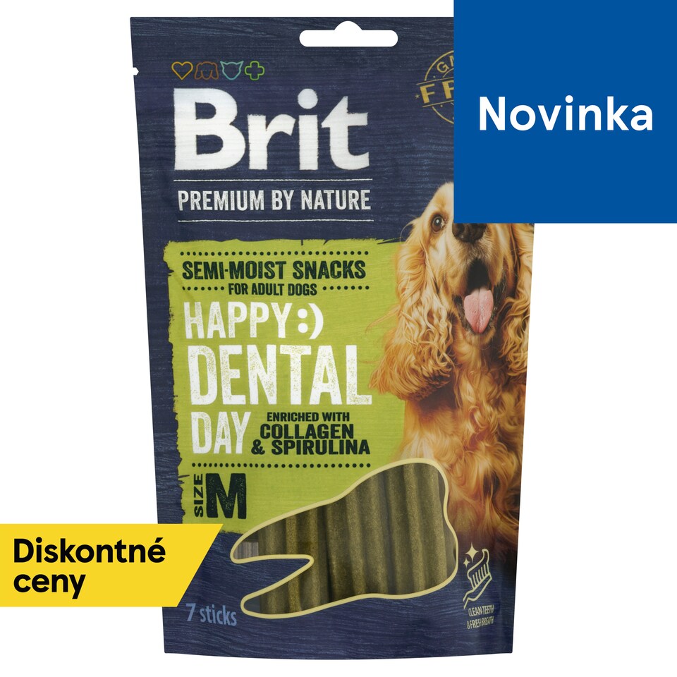obrázok 1 z Brit Premium by Nature Zubná tyčinka M s kolagénom a spirulinou 180 g