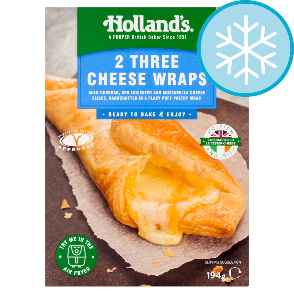 Holland's Three Cheese Wraps 2 Pack 194g