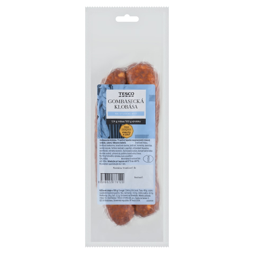 Tesco Gombasecká klobása 0,200 kg