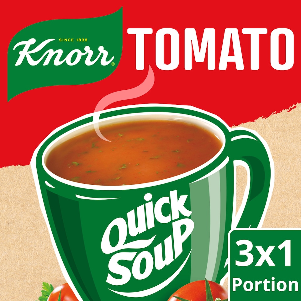 image 1 of Knorr Quick Soup Tomato 3 X 20G