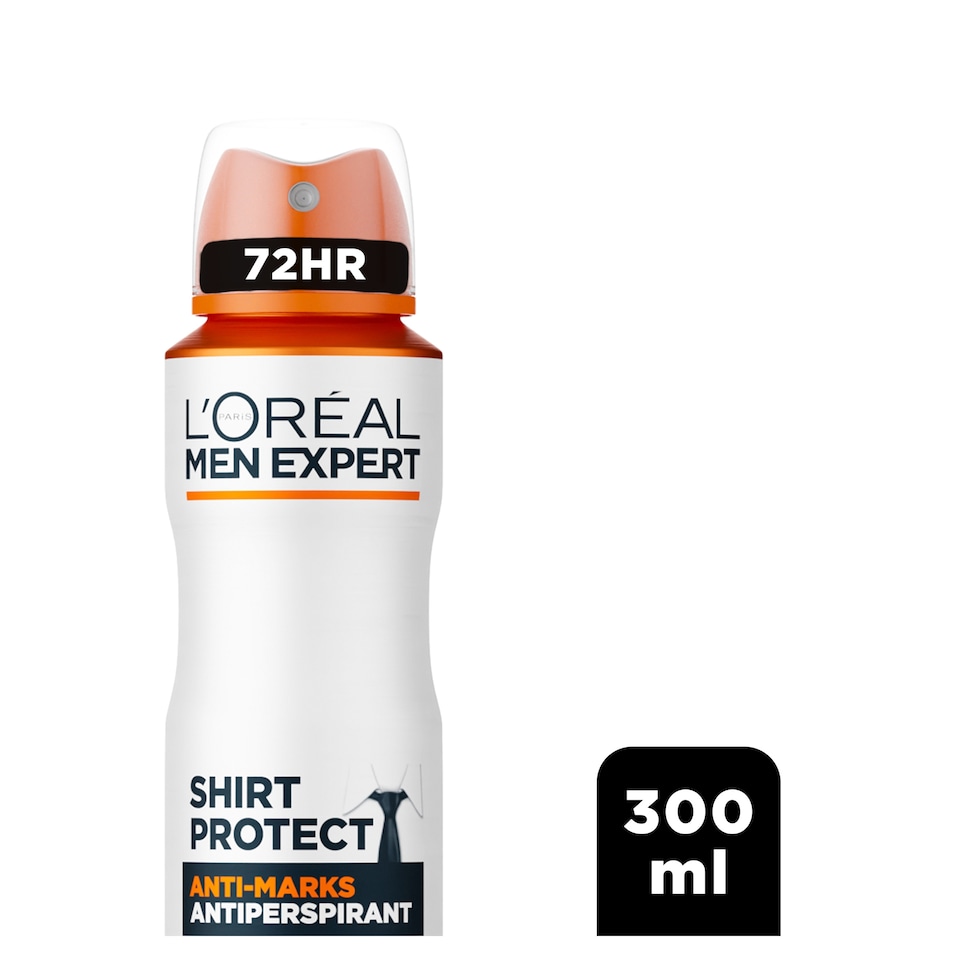image 1 of L’Oreal Men Expert Shirt Protect 48 Hour Antiperspirant Deodorant 300Ml