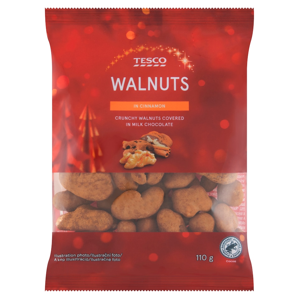 Tesco Walnuts in Cinnamon Covered in Milk Chocolate 110 g